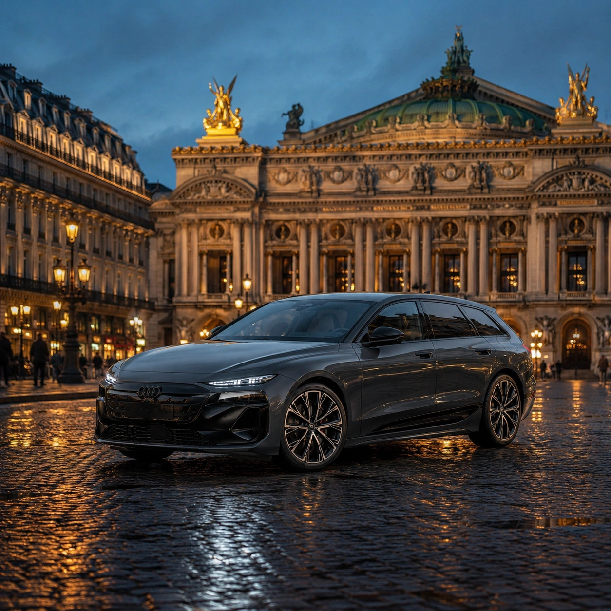 Audi S6 e-tron Avant à Paris — visuel d'ambiance Bauer Days